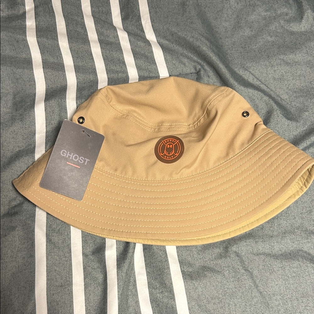 Ost Beige Bucket Hat with Logo
